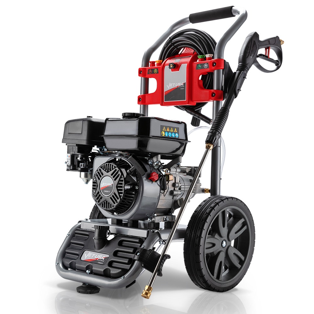 High power outlet jet wash