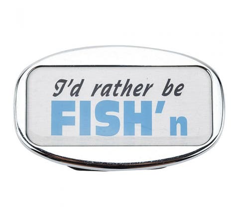 JAXSYN Novelty Tow-bar / Trailer Hitch Cover - I'd rather be FISH'n