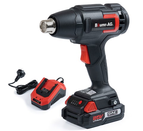 BAUMR-AG HG3 20V SYNC Cordless Power Heat Gun, with Battery and Fast Charger Kit