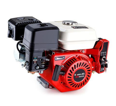 BAUMR-AG 6.5HP Petrol Engine Stationary Motor OHV Horizontal Shaft Electric Start Recoil
