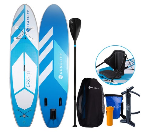 SEACLIFF Stand Up Paddle Board Inflatable 310cm SUP Paddleboard Kayak Surfboard - Blue