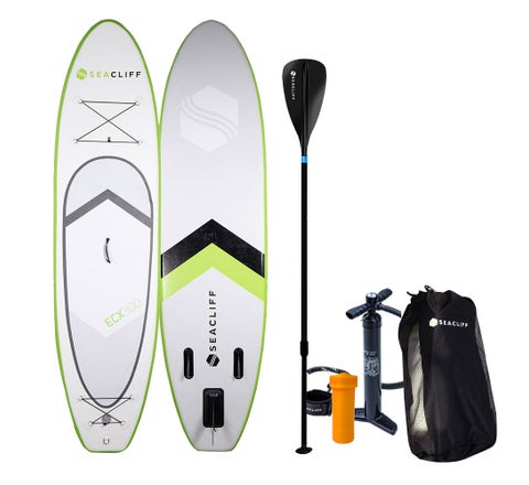 SEACLIFF Stand Up Paddle Board Inflatable 300cm SUP Paddleboard Surfboard - Lime Green, White, Black