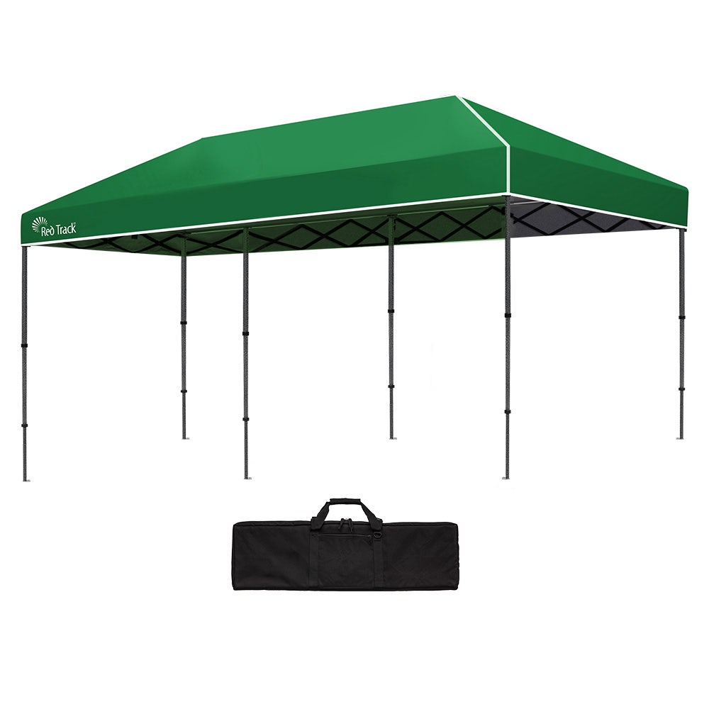 RED TRACK 6x3M Folding Gazebo Outdoor Shade Pop Up Tent Foldable Marquee with Carry Bag Green