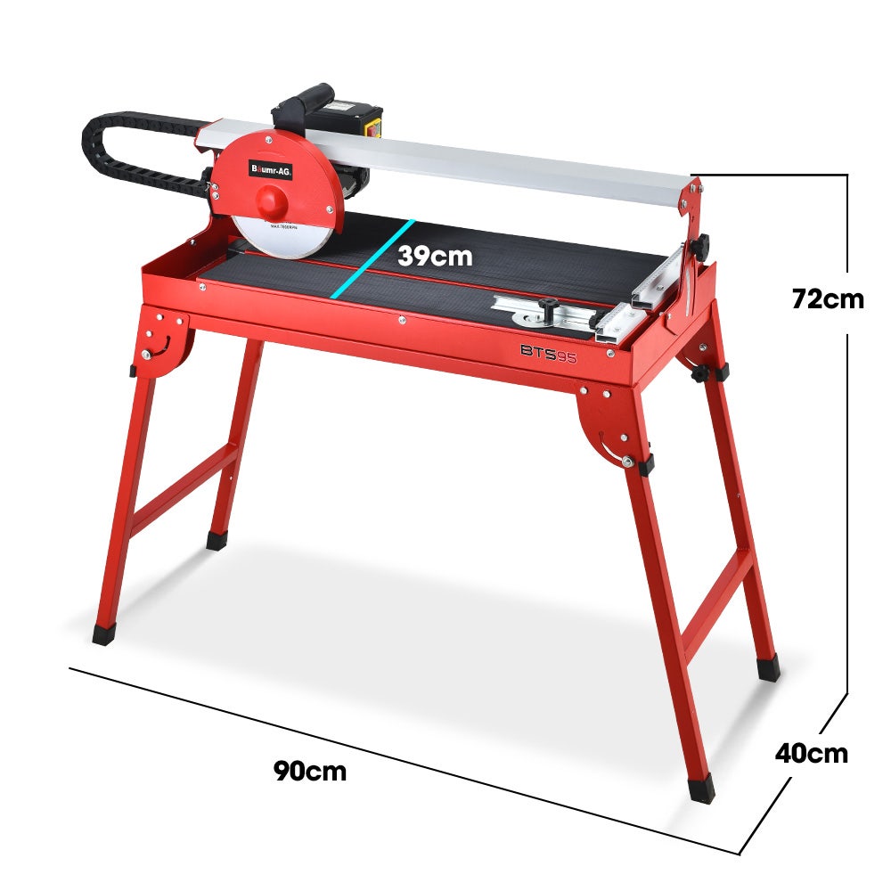 BAUMR AG 800W Electric Tile Saw Cutter with 200mm 8 Blade 620mm Cutting Length